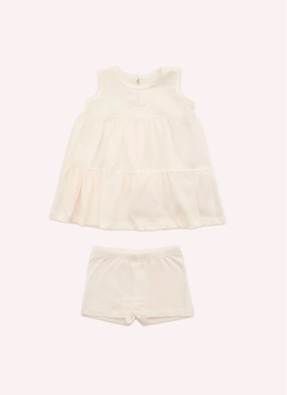 Vestido Cotton Pima Babados Com Calcinha