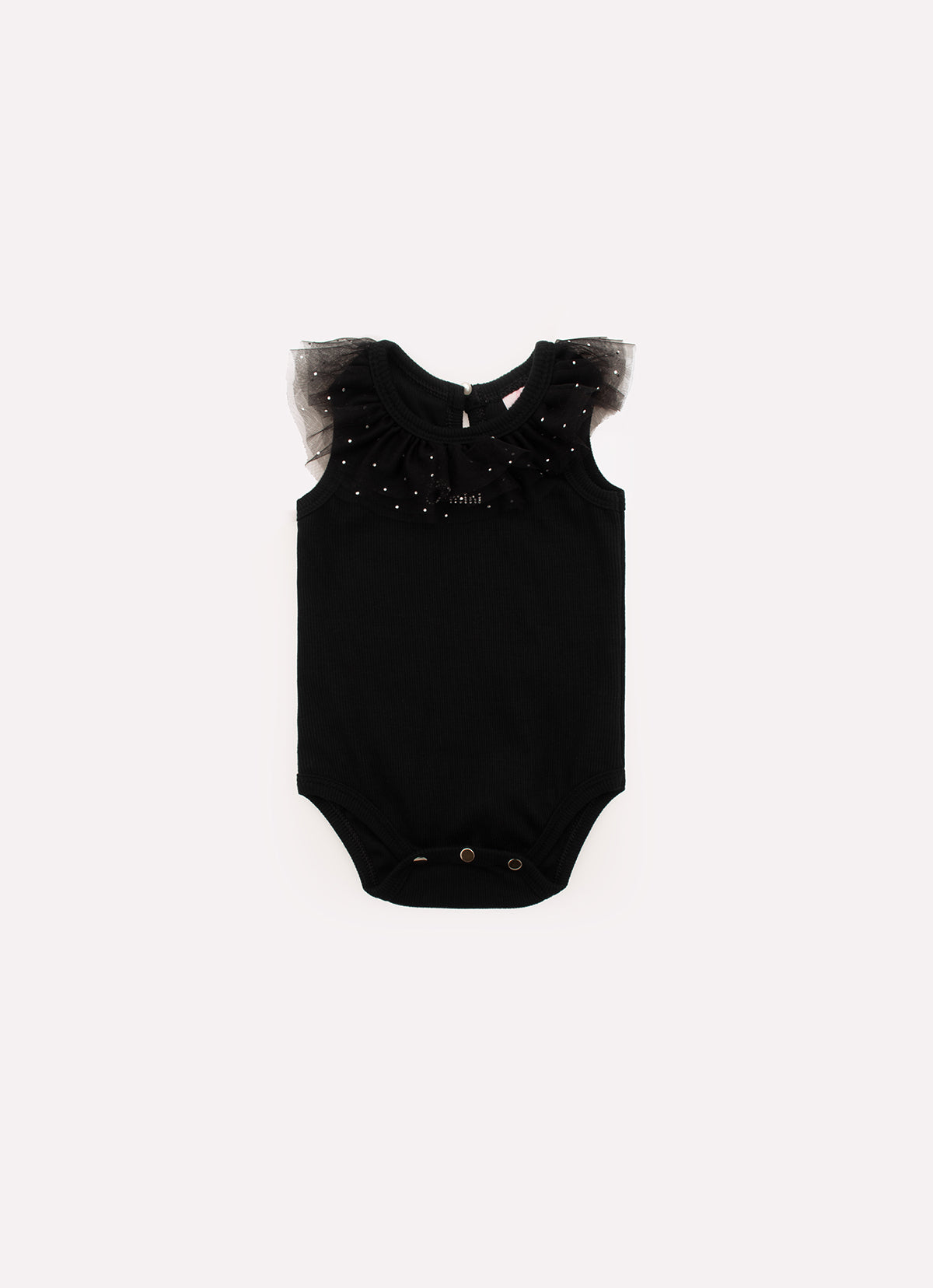 Body Ribana Gola Tule Cristais Pmini