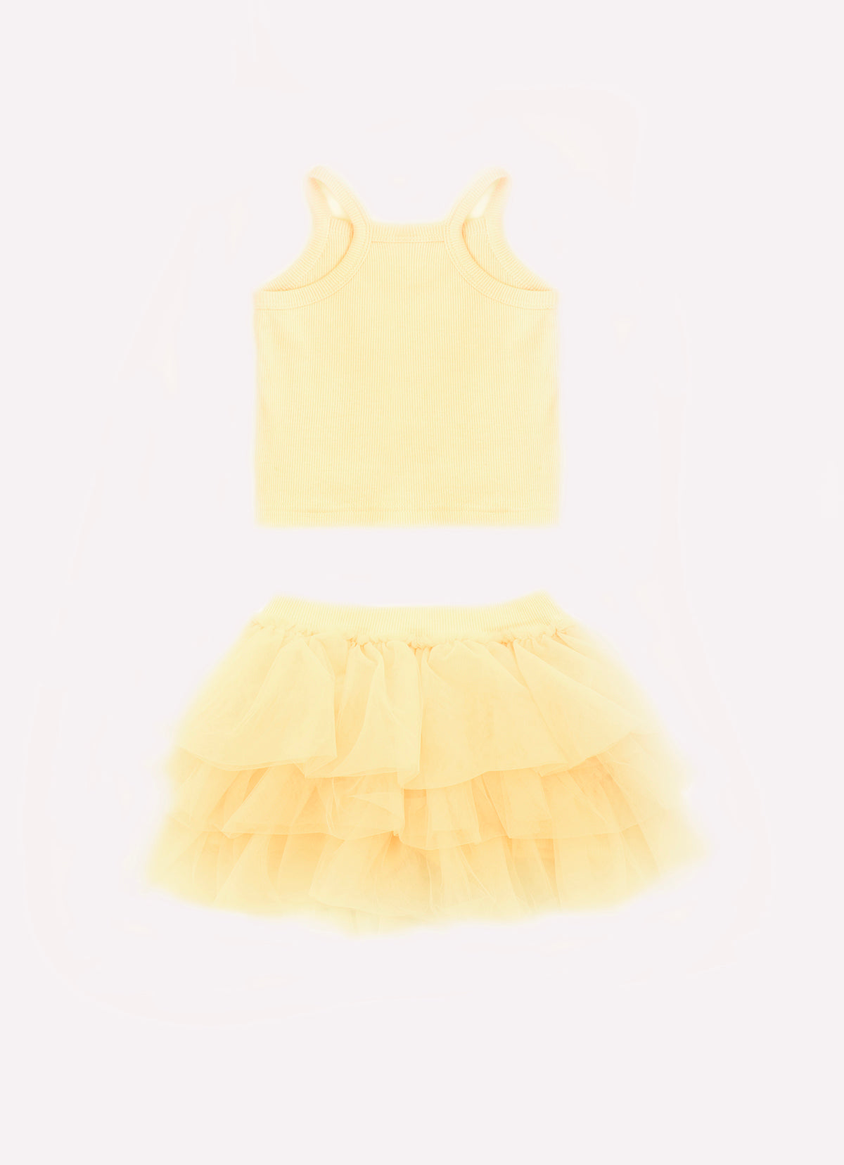 Conjunto Blusa e Saia Short Babados Tule