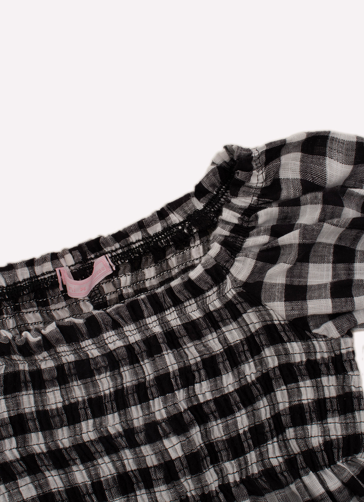 Vestido Algodão Xadrez Lastex Com Calcinha