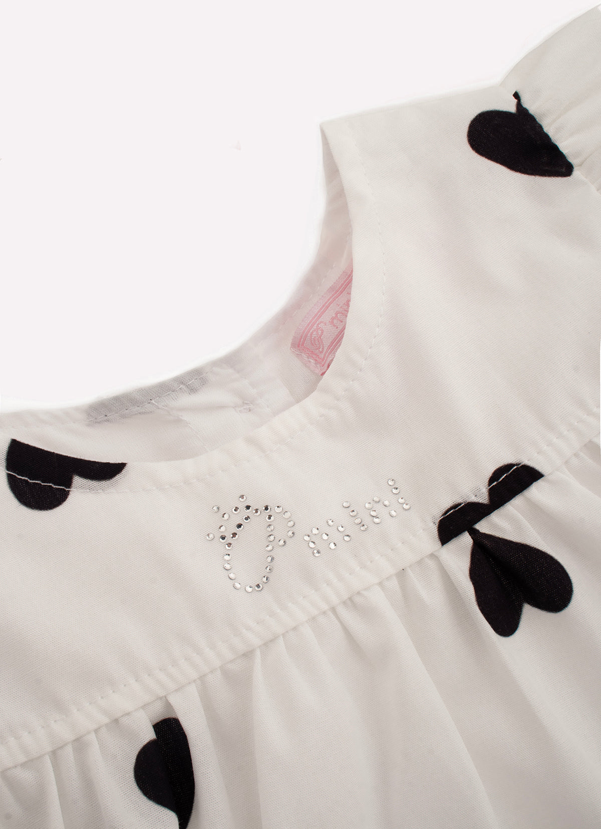 Conjunto Blusa Algodão Corações Bermuda Light Corações
