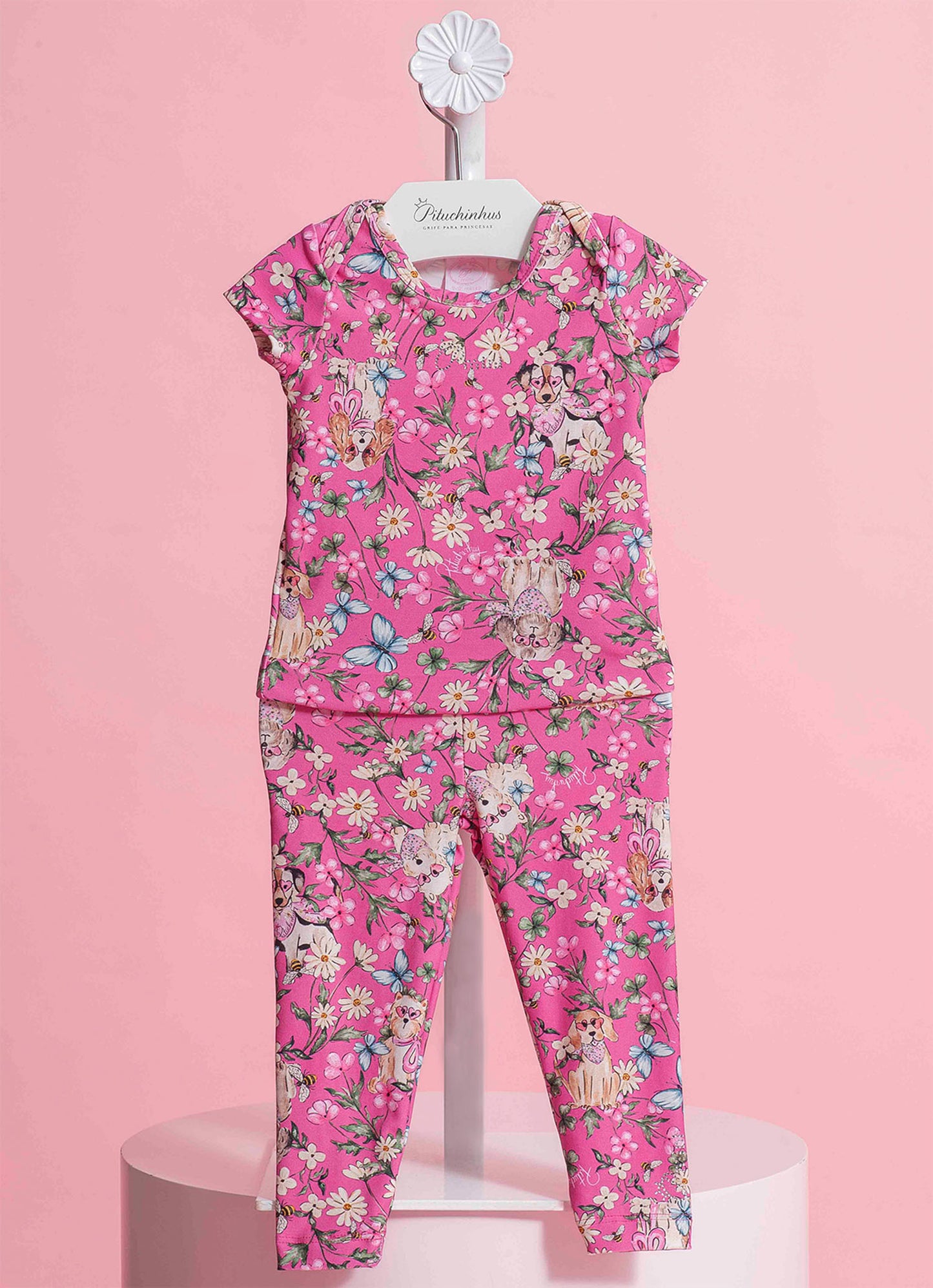 Conjunto Blusa e Legging Light Estampado Pmini