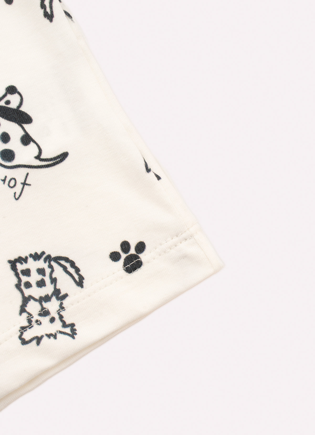 Conjunto Blusa Pima Cachorrinhos Calça Malha Listra Lateral