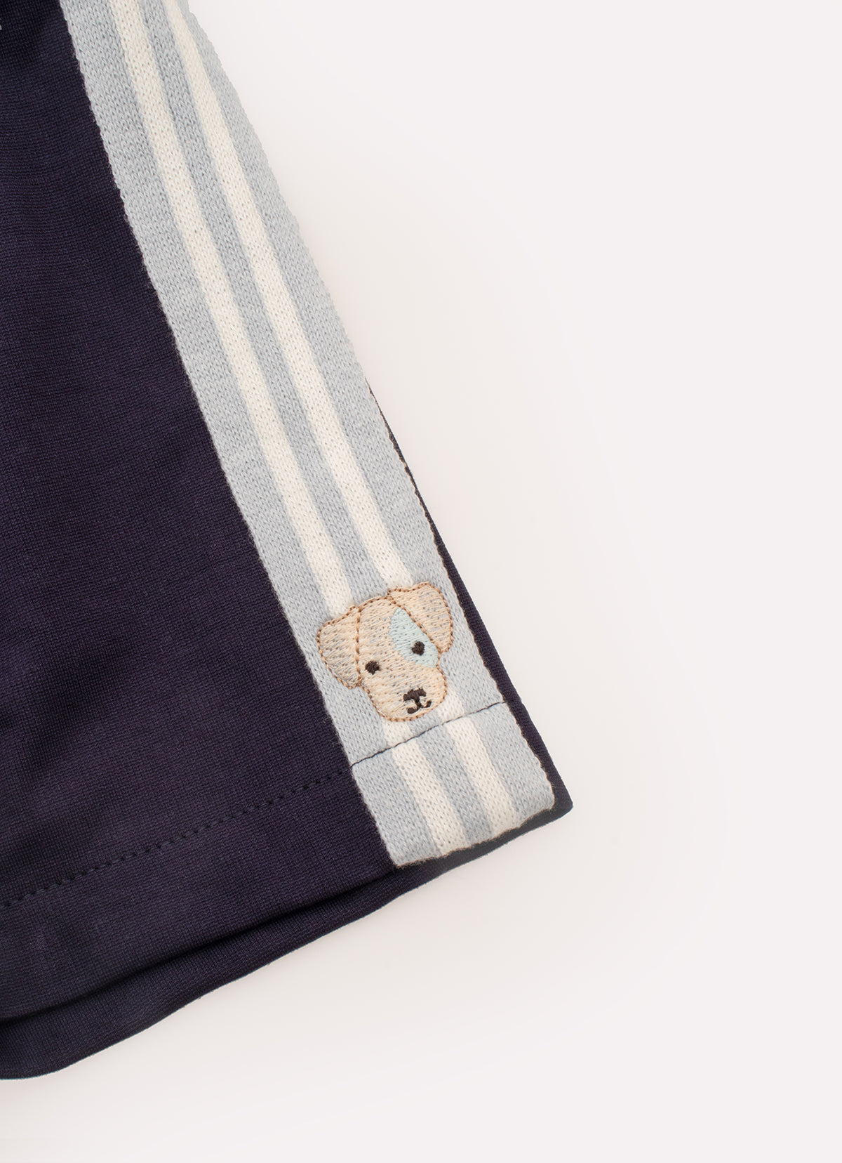Conjunto Blusa Cotton Pima Hello e Bermuda Malha Listra Lateral