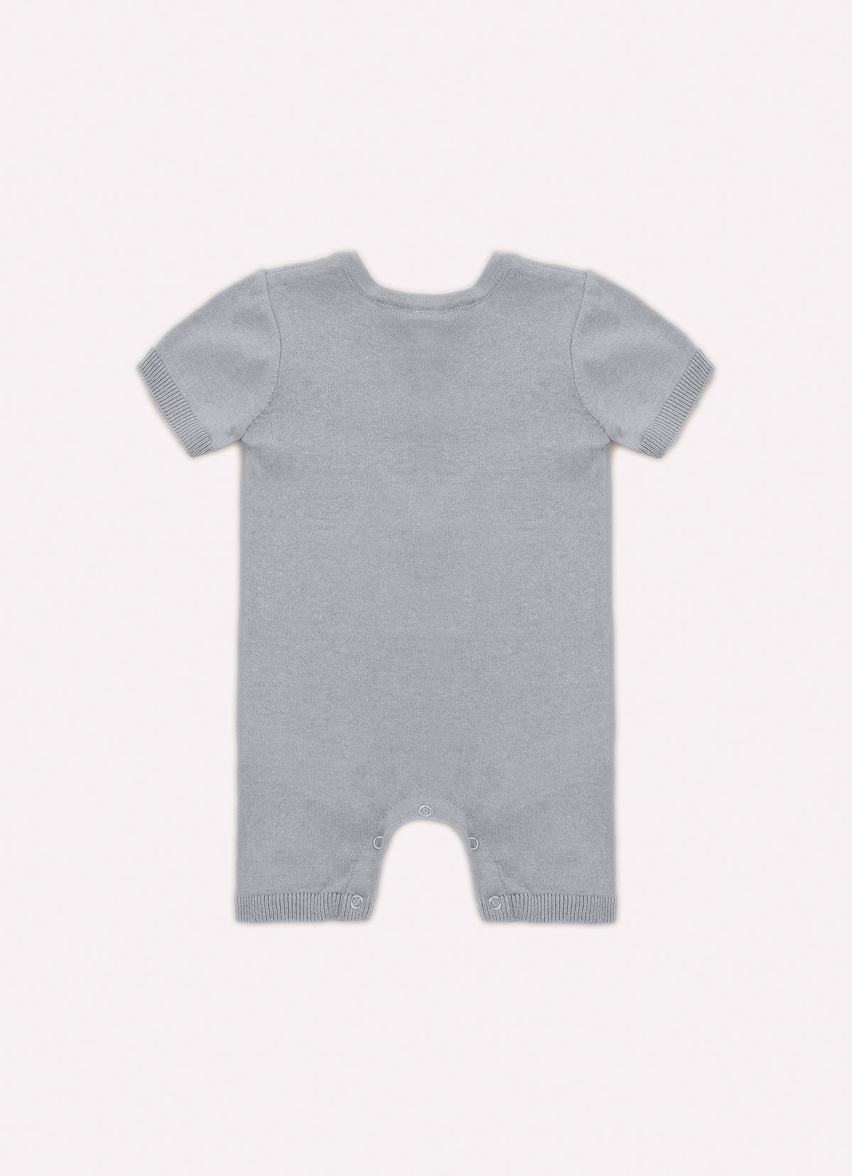 Macacão Tricot Botões Cachorrinho Bordado