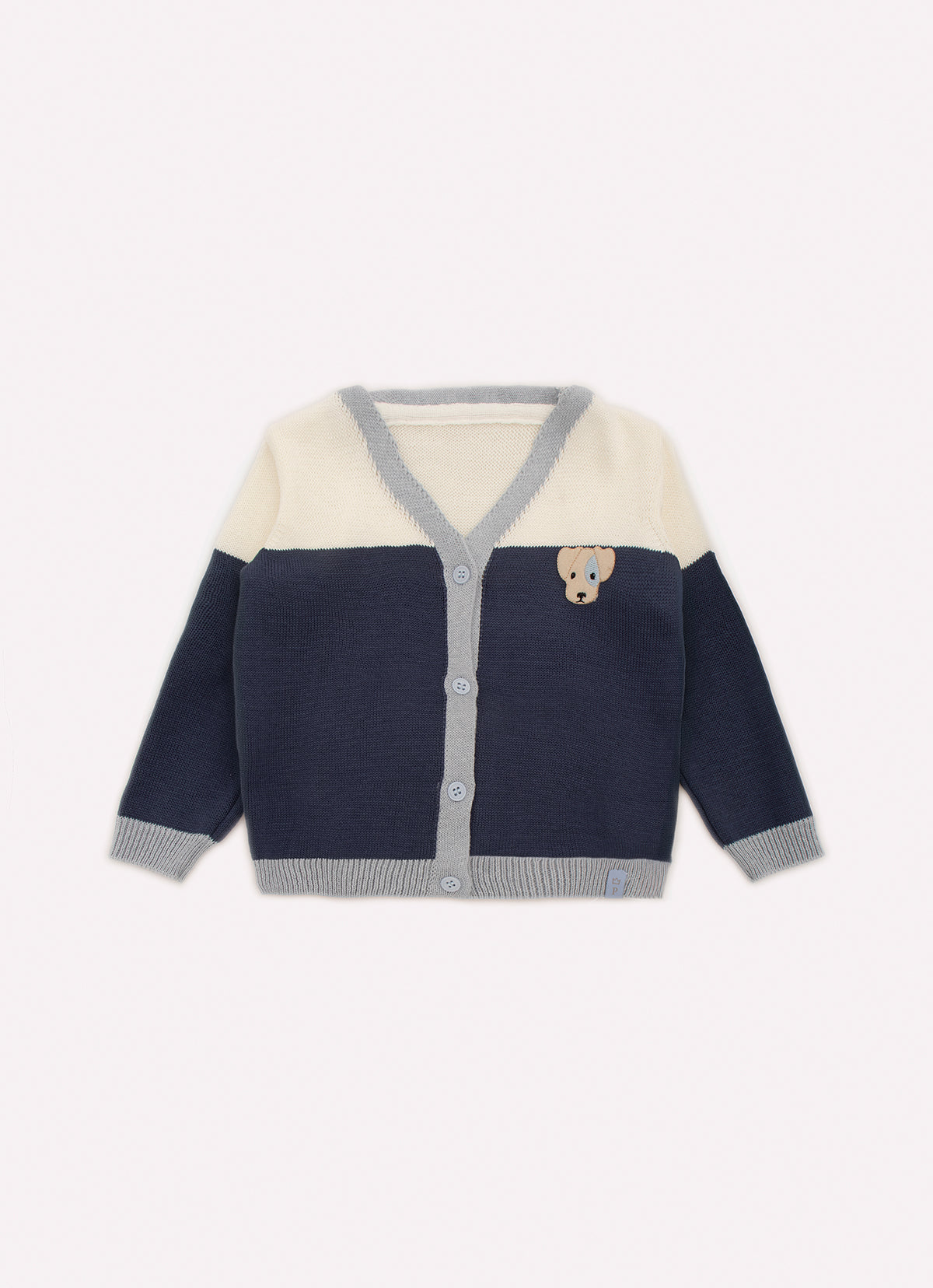 Casaco Tricot Bicolor For Boys