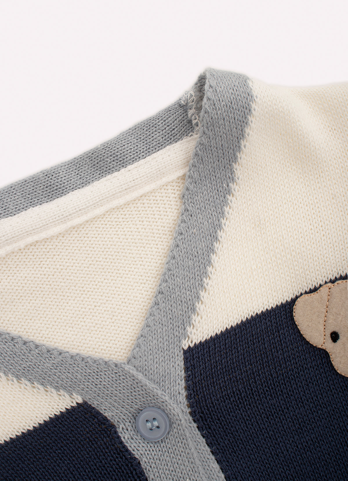 Casaco Tricot Bicolor For Boys