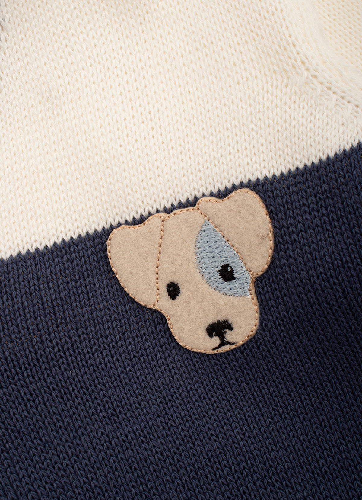 Casaco Tricot Bicolor For Boys