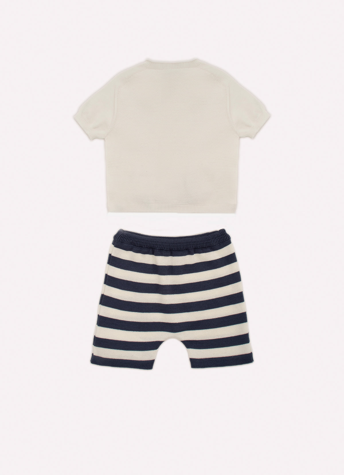 Conjunto Blusa Cotton Pima Bolso e Bermuda Moletom Cachorrinhos