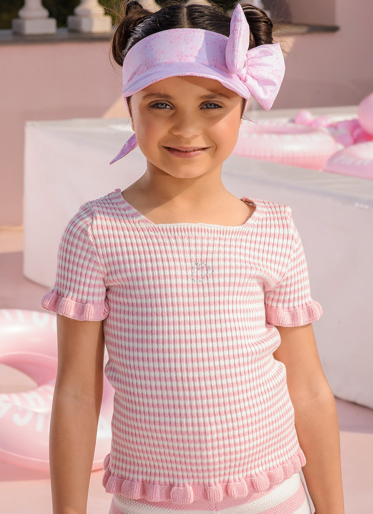 Blusa Tricot Mini Listras Babadinhos