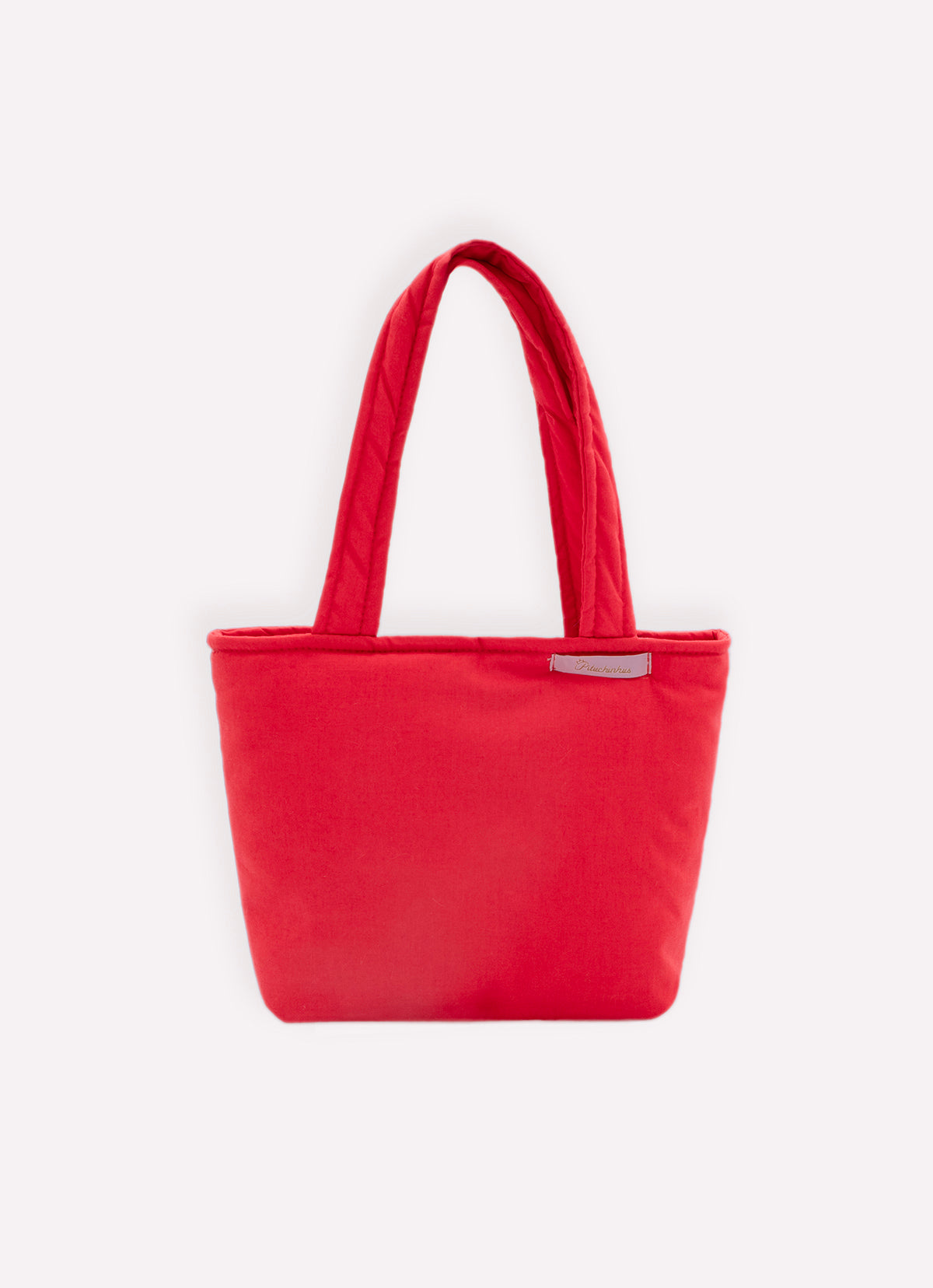 Bolsa Tricoline Maxi Laço Xadrez Bordado Natal