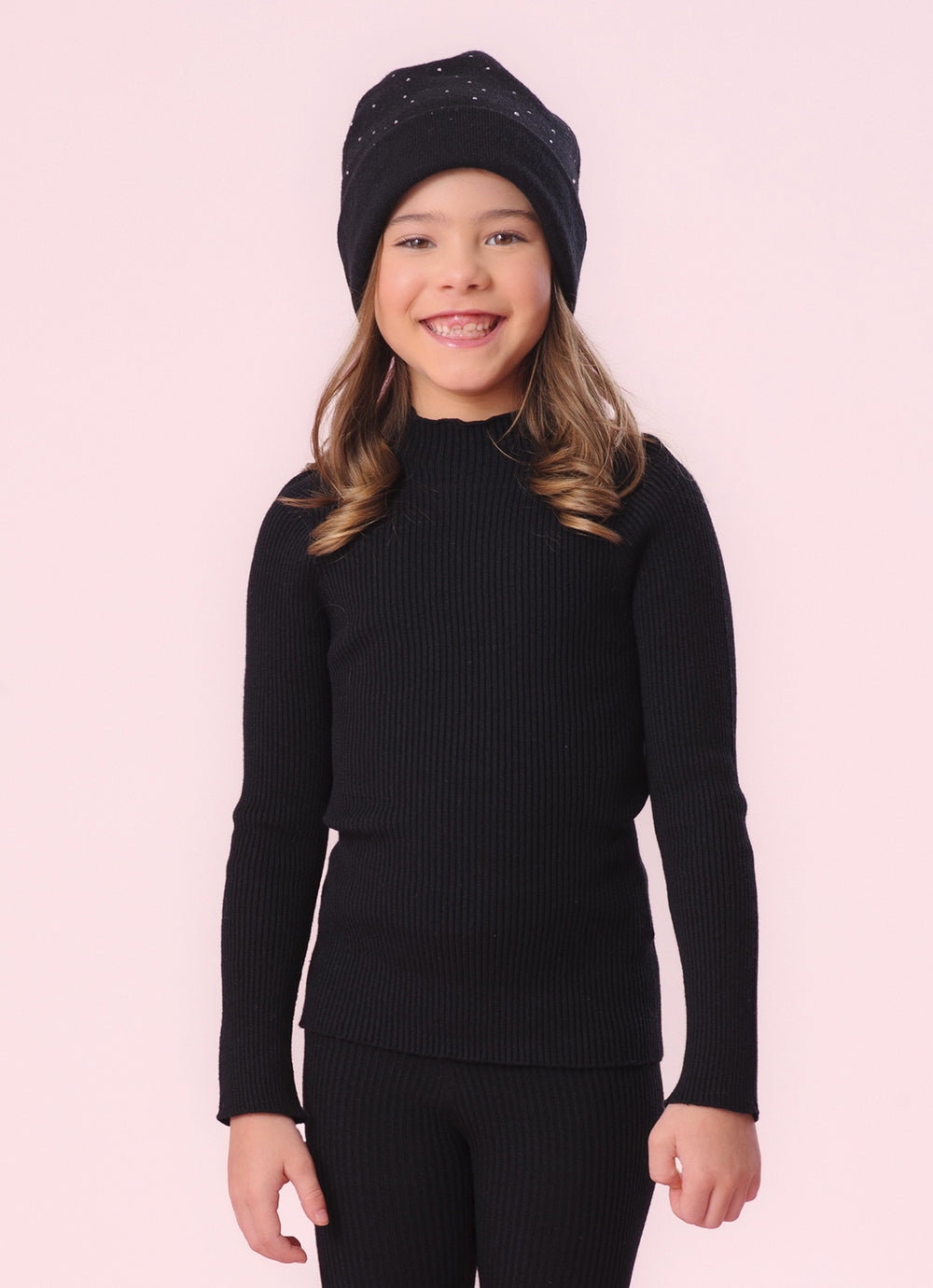 Blusa Tricot Canelada Sem Costura P Cristal