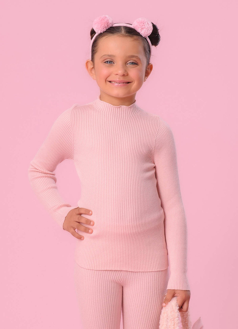 Blusa Tricot Canelada Sem Costura P Cristal