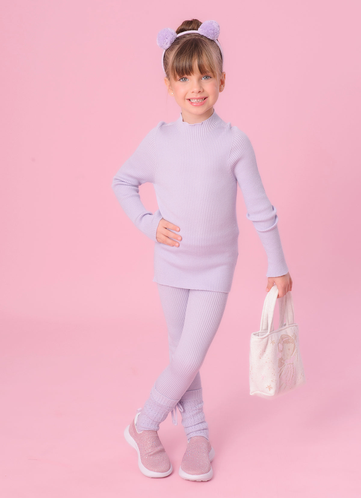 Blusa Tricot Canelada Sem Costura P Cristal