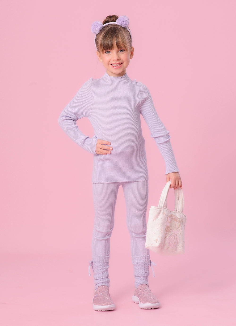 Legging Tricot Canelada Sem Costura