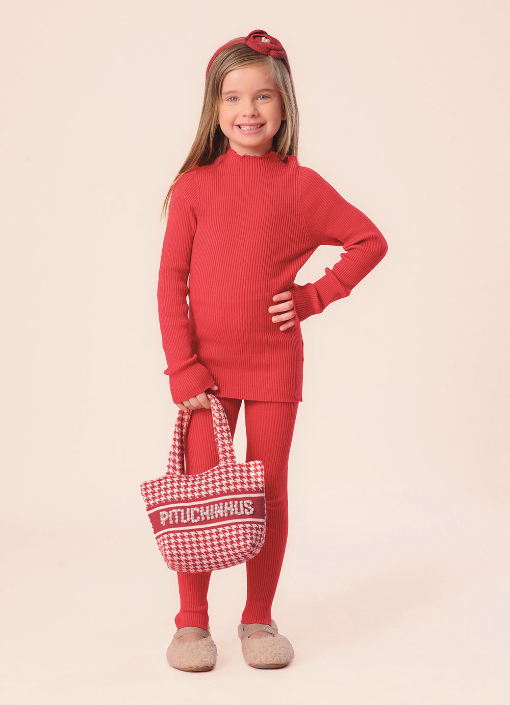 Legging Tricot Canelada Sem Costura