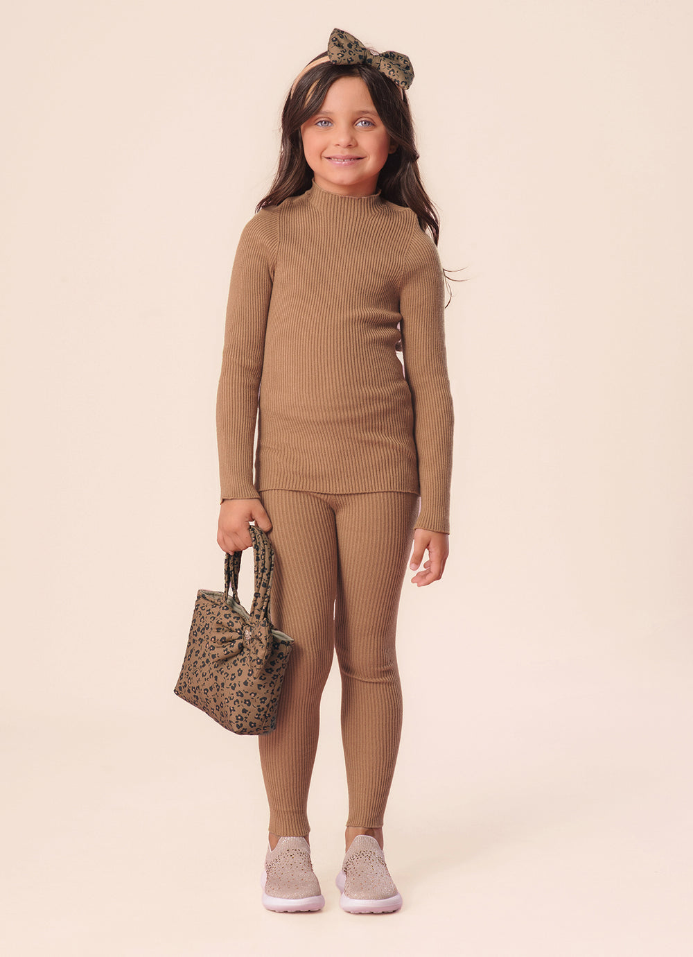 Legging Tricot Canelada Sem Costura