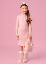 Vestido Tricot Canelado Sem Costura