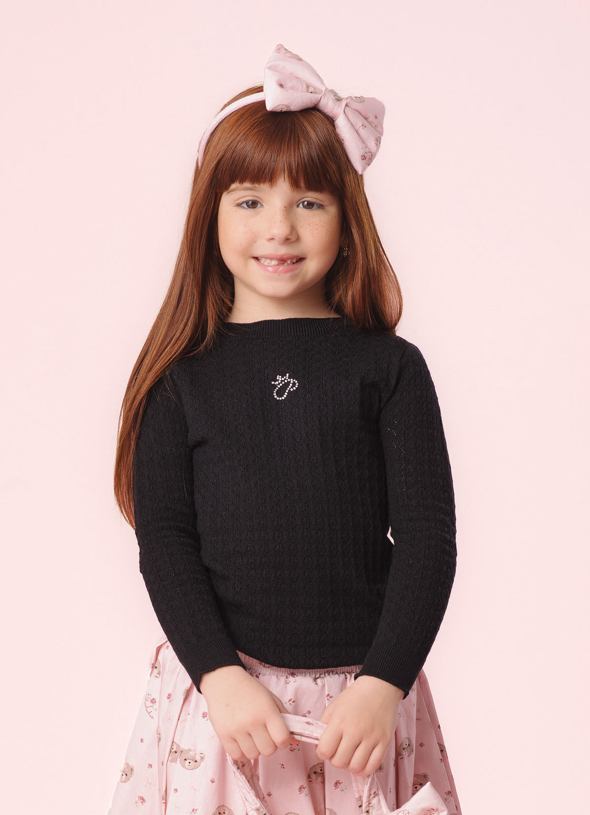 Blusa Tricot Ponto Rendado P Cristal