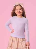 Blusa Tricot Ponto Rendado P Cristal
