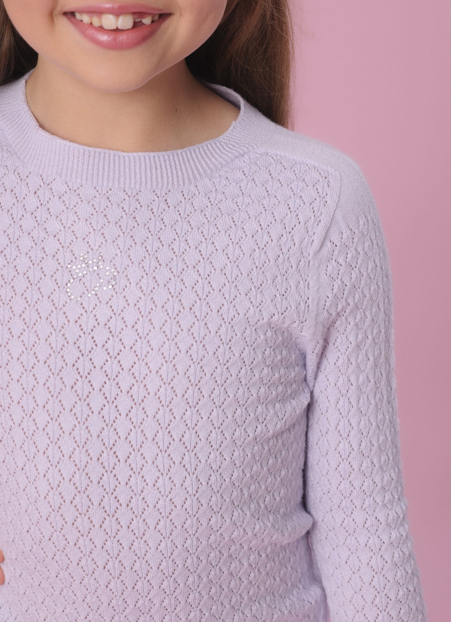 Blusa Tricot Ponto Rendado P Cristal