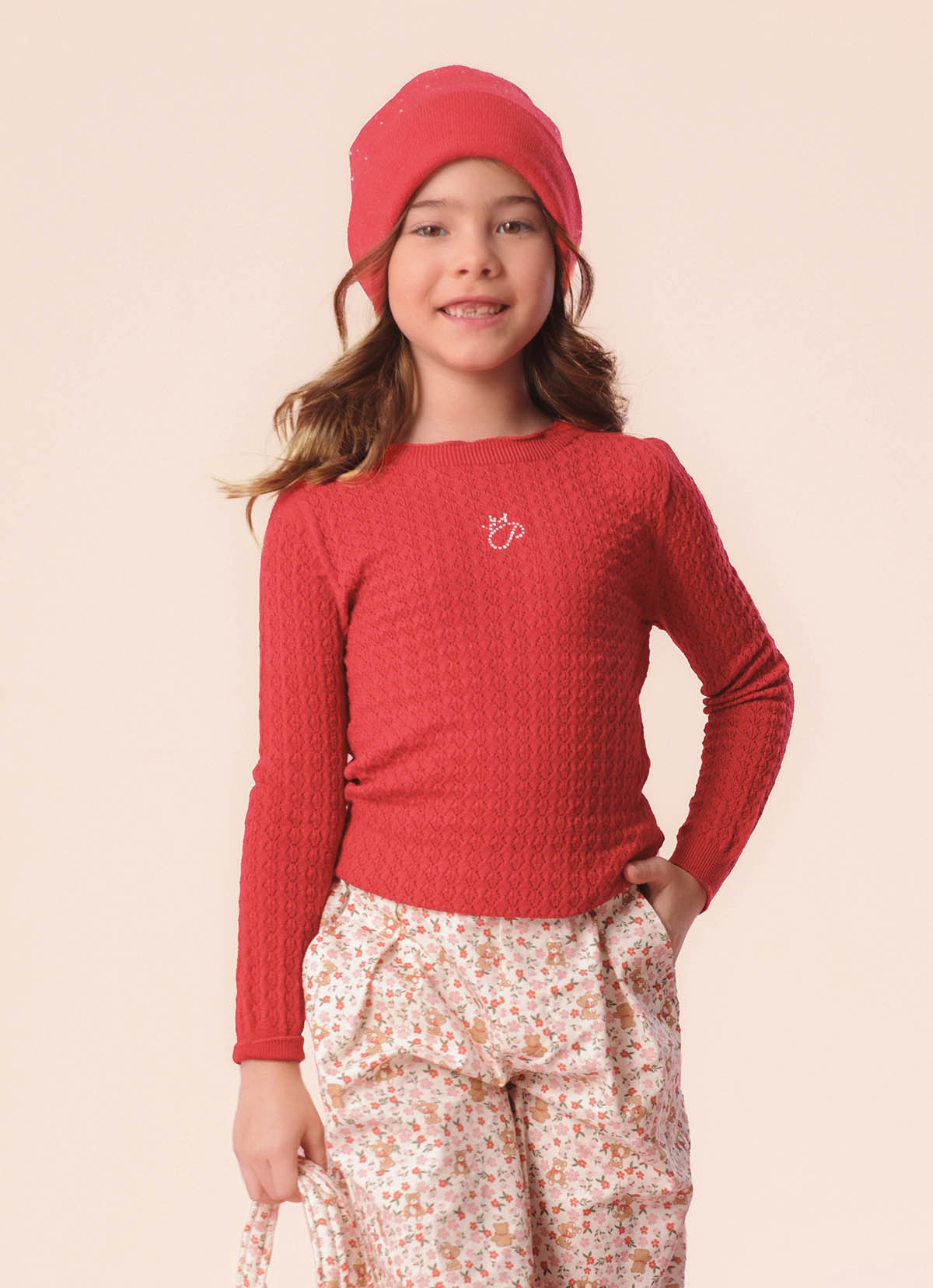 Blusa Tricot Ponto Rendado P Cristal