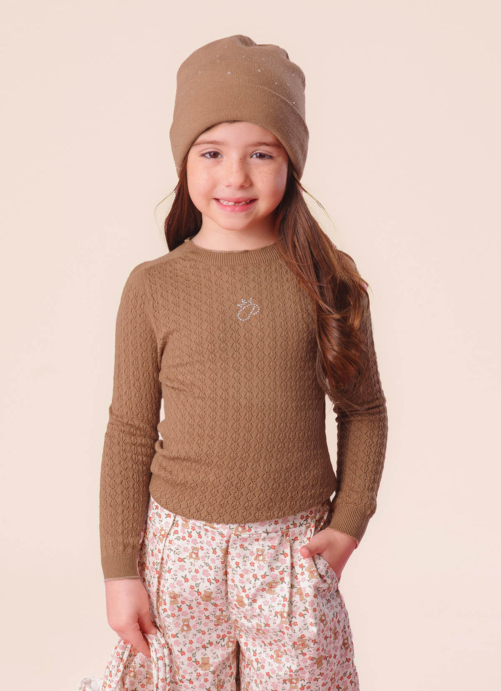 Blusa Tricot Ponto Rendado P Cristal