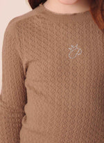 Blusa Tricot Ponto Rendado P Cristal