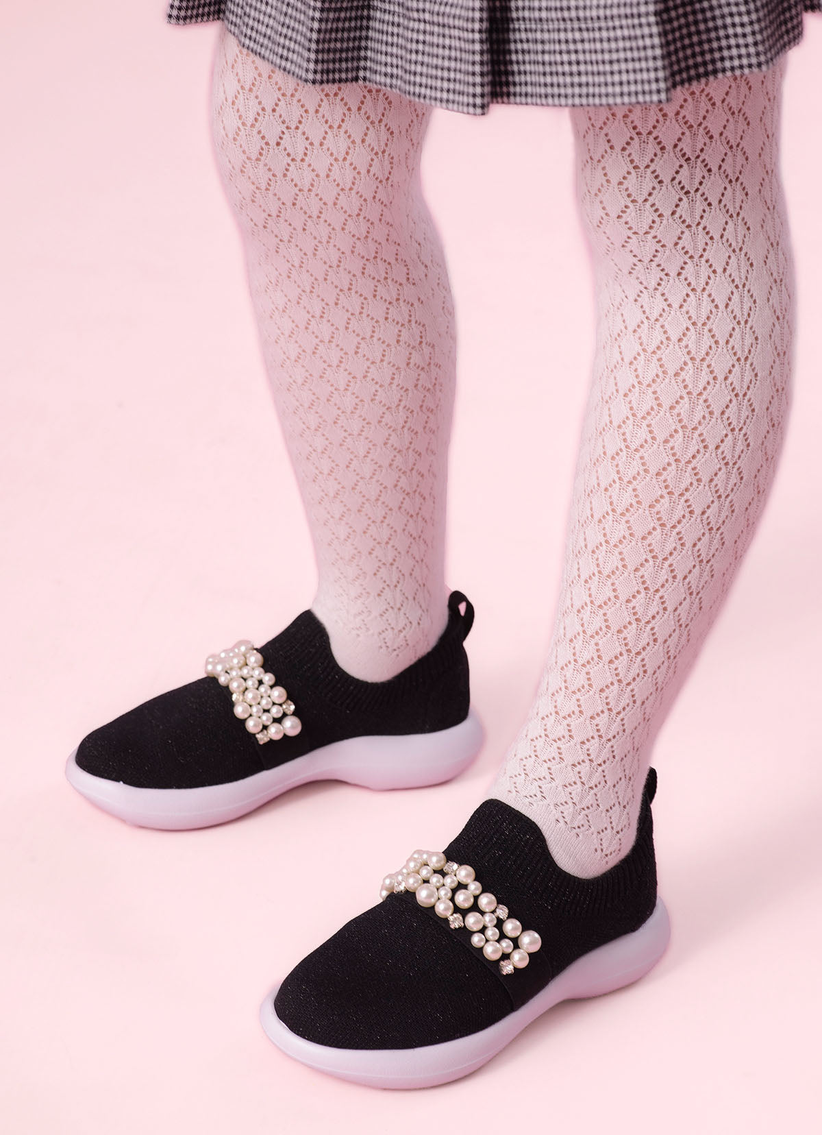 Meia Calça Tricot Ponto Rendado