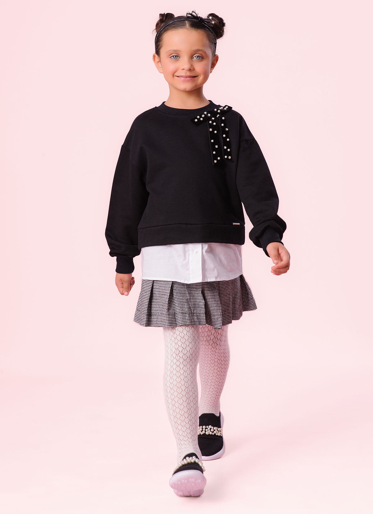 Meia Calça Tricot Ponto Rendado