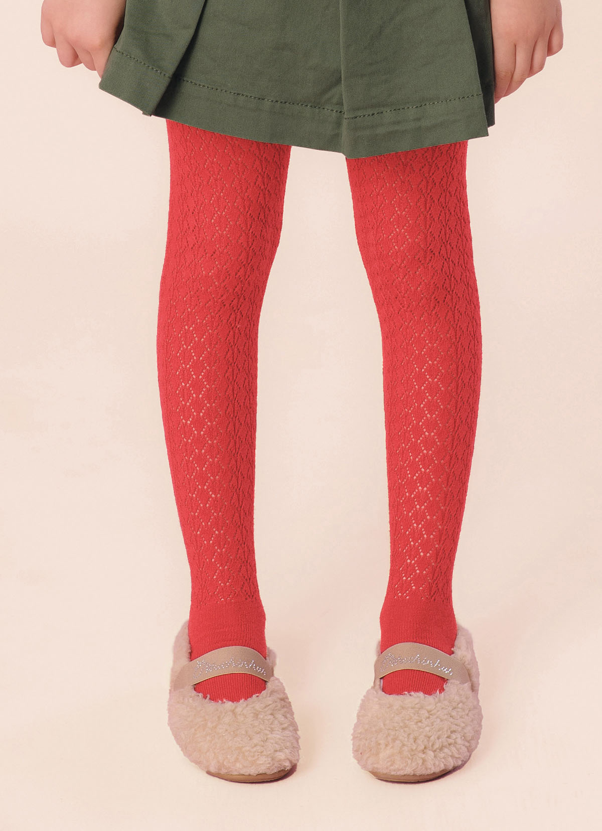 Meia Calça Tricot Ponto Rendado