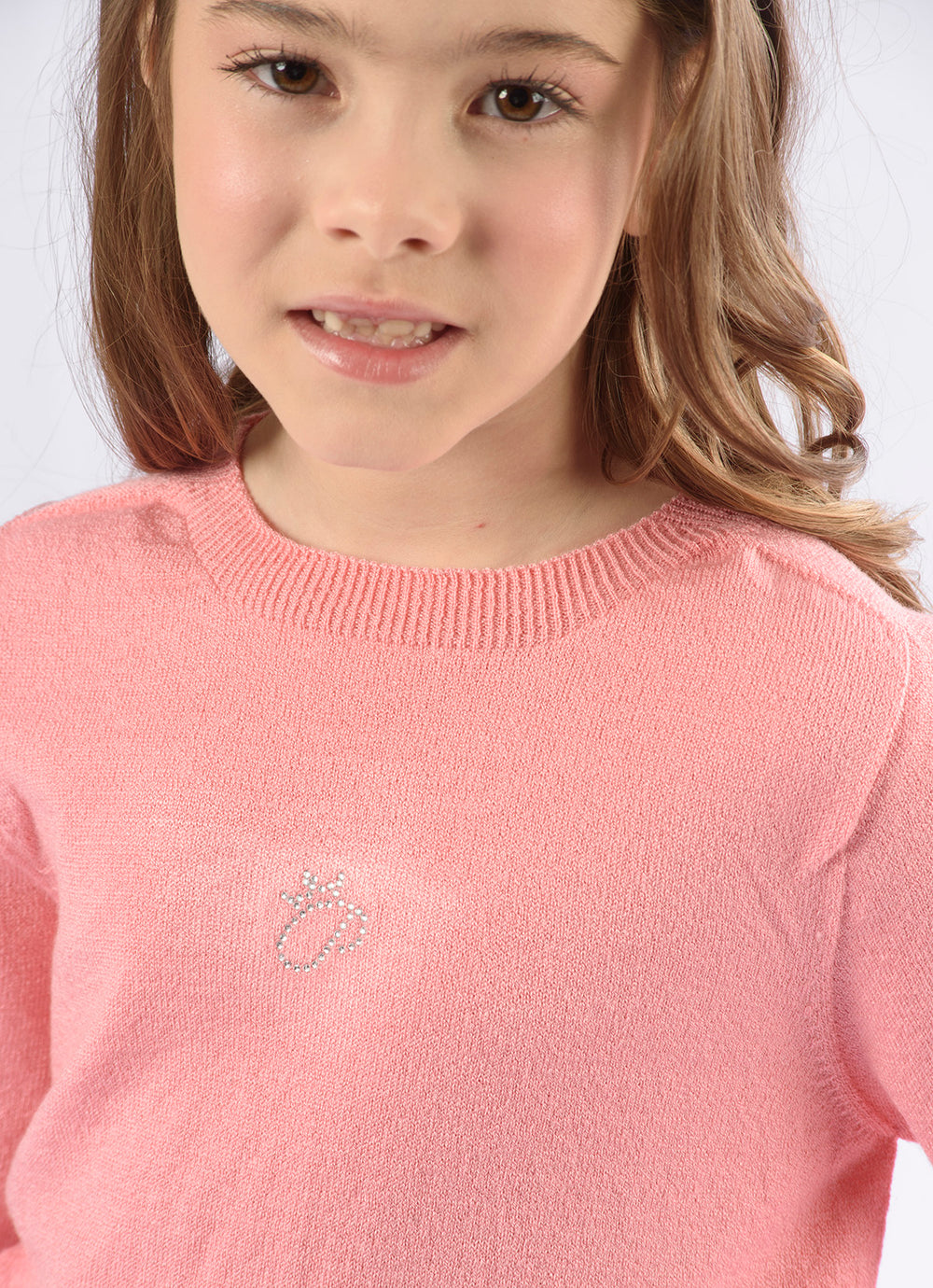 Blusa Tricot Sem Costura Cropped P Cristal