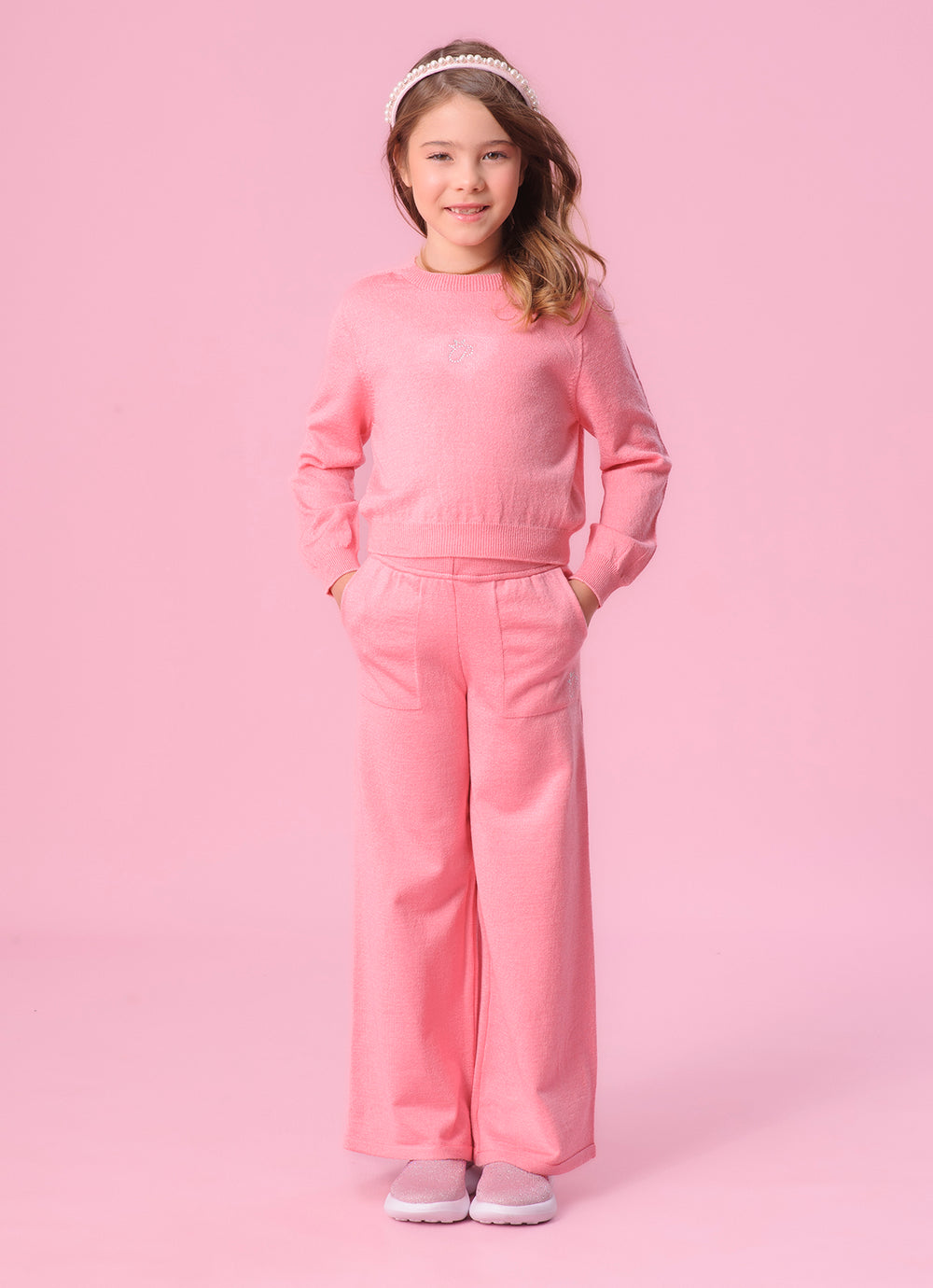 Blusa Tricot Sem Costura Cropped P Cristal