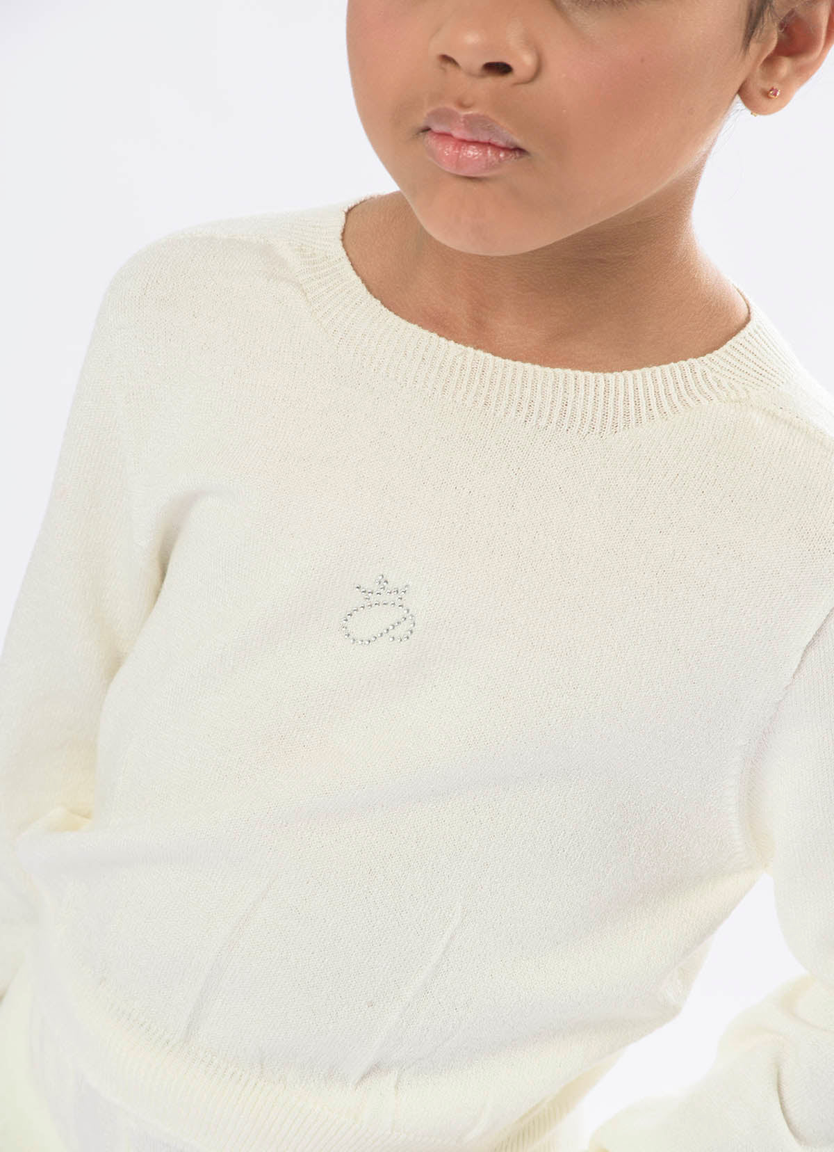 Blusa Tricot Sem Costura Cropped P Cristal