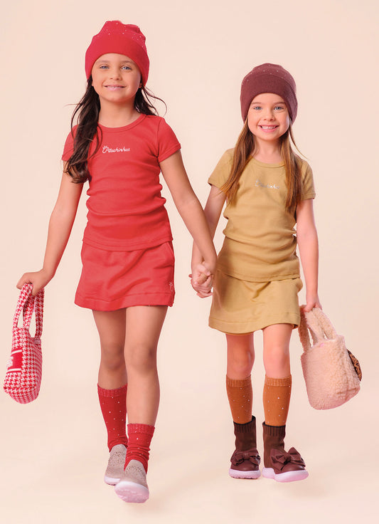 Blusa Ribana Pituchinhus Manga Curta Blusa Ribana Pituchinhus Manga Curta