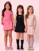 Short Saia Moletom P Cristal