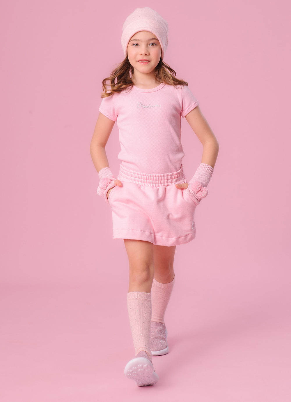 Short Saia Moletom P Cristal