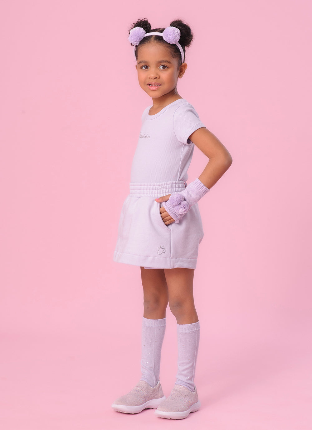 Short Saia Moletom P Cristal