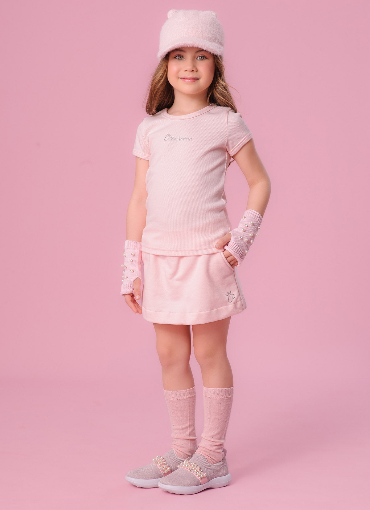 Short Saia Moletom P Cristal