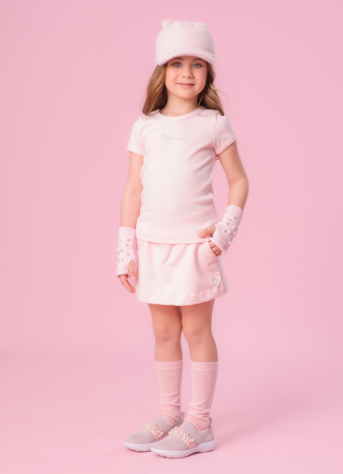 Short Saia Moletom P Cristal