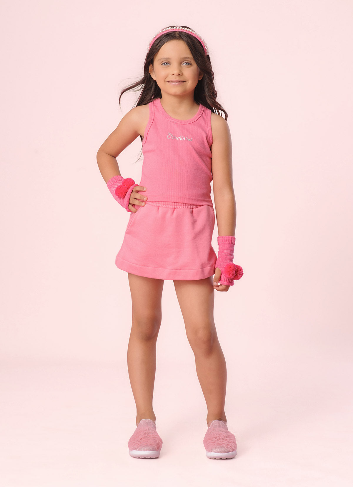 Short Saia Moletom P Cristal