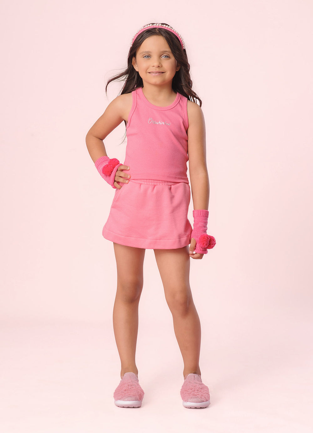 Short Saia Moletom P Cristal