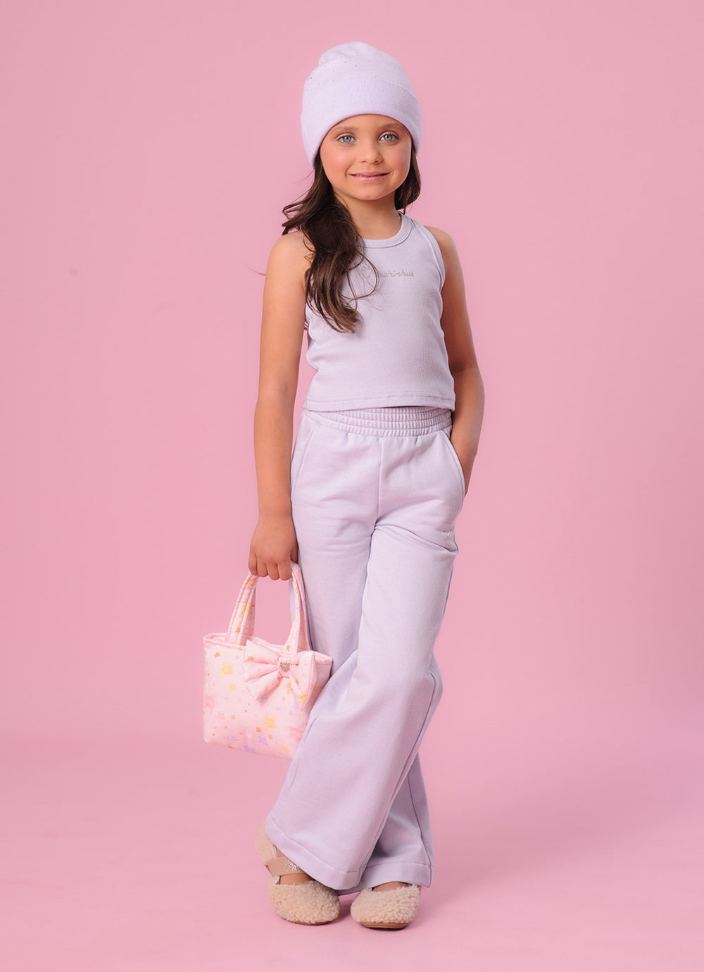 Calça Moletom Reta P Cristal