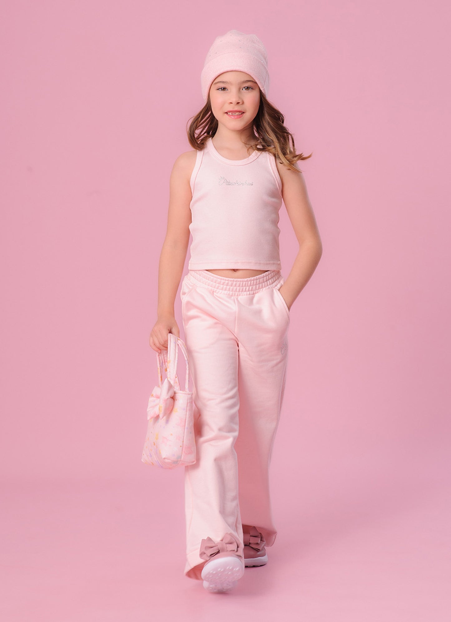 Calça Moletom Reta P Cristal