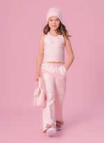 Calça Moletom Reta P Cristal