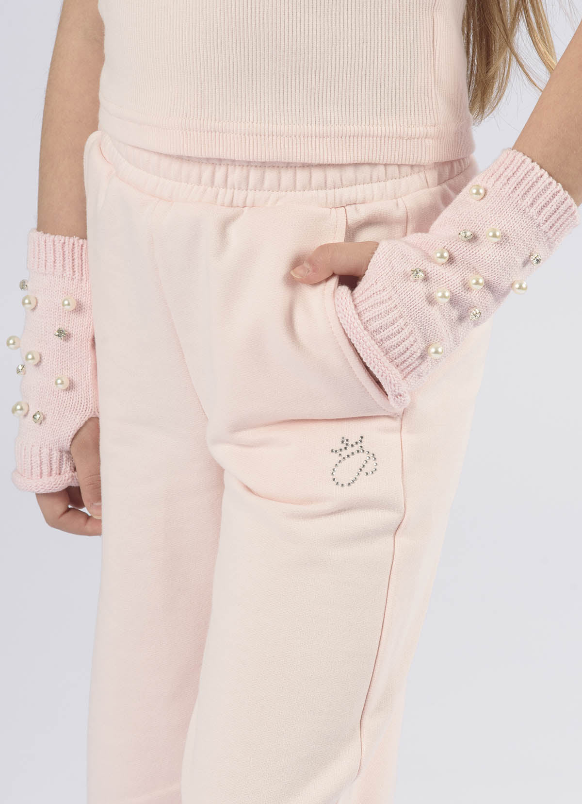 Calça Moletom Reta P Cristal