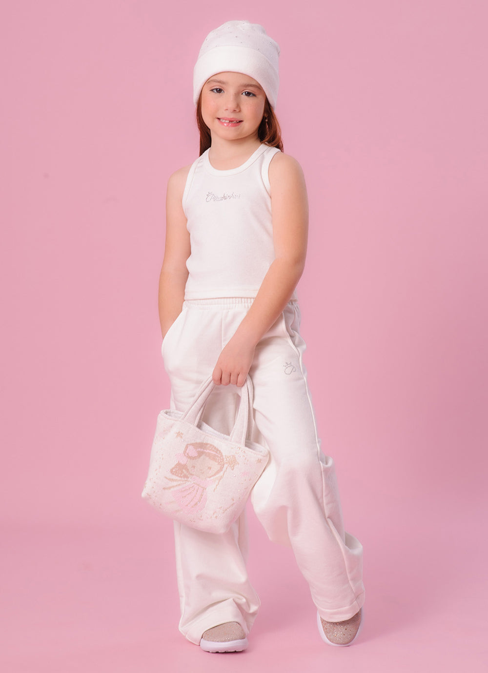 Calça Moletom Reta P Cristal