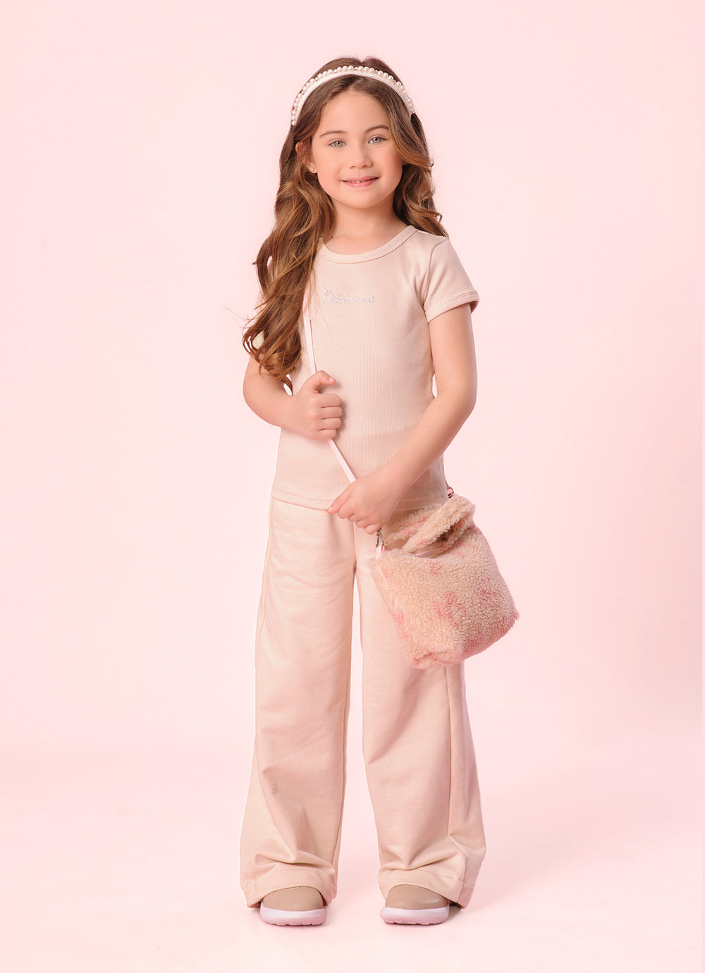 Calça Moletom Reta P Cristal