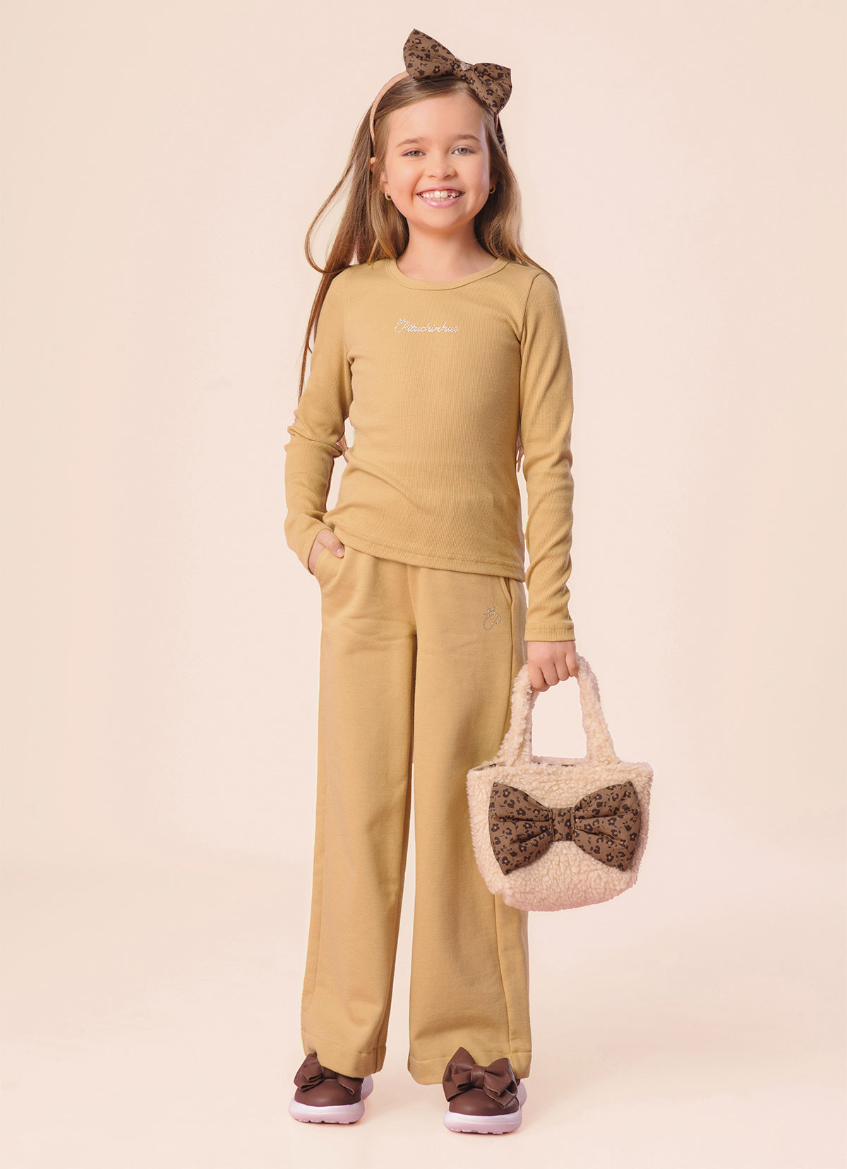 Calça Moletom Reta P Cristal