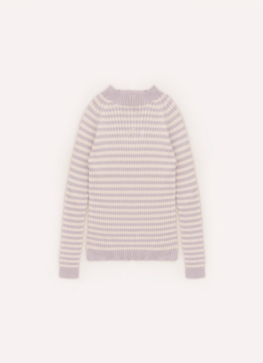 Blusa Tricot Canelada Listrada Blusa Tricot Canelada Listrada